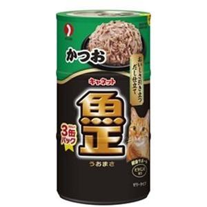 ペットライン  キャネット魚正　かつお　１６０ｇ×３缶パック