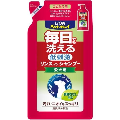 ライオン  ペットキレイ　毎日でも洗えるリンスインシャンプー　愛犬用　つめかえ用４００ｍｌ