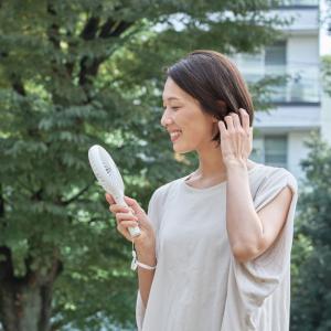 プリズメイト うちわハンディファン スタンド付...の詳細画像4