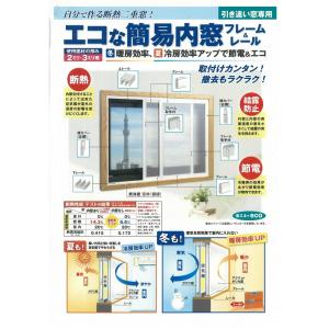 アクリサンデー エコな簡易内窓キットS ホワイト 引違窓 幅900×高さ900mm以内用 面材付