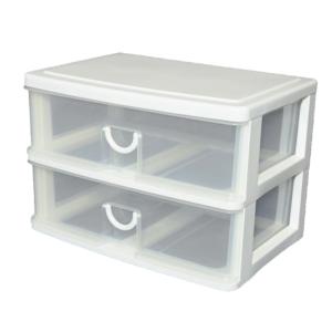 ストレートボックス ハーフ ホワイト プラスチック収納 小物収納