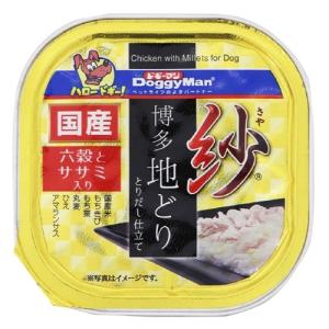 【ポイント3倍 8/22-8/25】ドギーマン 紗 博多地どり 六穀とササミ入り 100g