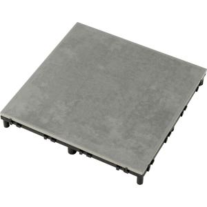 タカショー ベースアップ 敷くだけタイル 磁器 ライトグレー
