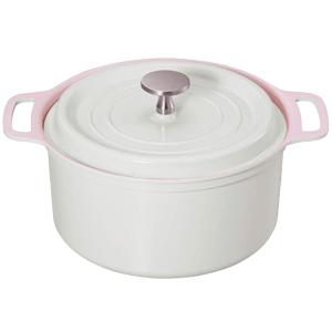 ベストコ セラティ セラミックIHハイキャセロール18cm ND−7523 サクラホワイト   約250×200×100mm