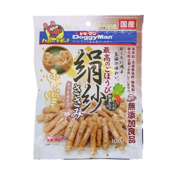 ドギーマンハヤシ 絹紗　カット野菜入り　100g 犬 おやつ ソフトタイプ