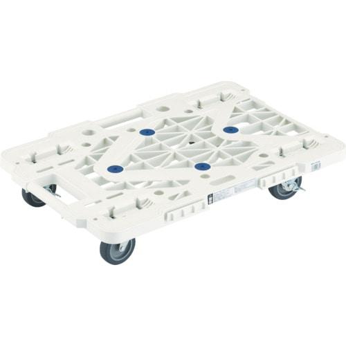 【メーカー直送T】トラスコ中山(TRUSCO)　ルートバン　４００Ｘ６００　４輪自在　Ｓ付　白　メッ...