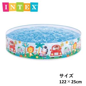 プール INTEX インテックス ビニールプール 小さい かわいい 家庭用 空気入れ不要 スナッププール 58477NP 水遊び お家 自宅 庭 省スペース 子供 キッズ 夏
