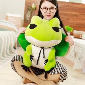 ぬいぐるみ　旅かえる　大人気　かわいい　プレゼント お祝い 誕生日　ふわふわ　旅かえる人形　萌グッズ 　30cm