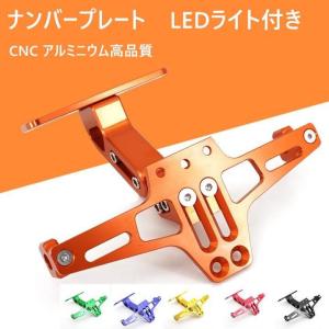 バイク用ナンバープレート ホルダー ナンバー灯 ナンバープレート