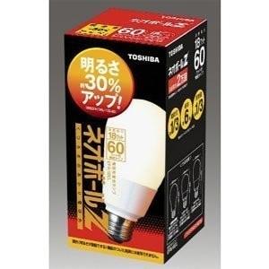EFA18EL  東芝 TOSHIBA 電球形蛍光ランプ A形  60W形ネオボールZ 電球色｜koike-dayori-kaden