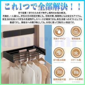 2026最新 壁掛け式物干しラック 折りたたみ...の詳細画像2