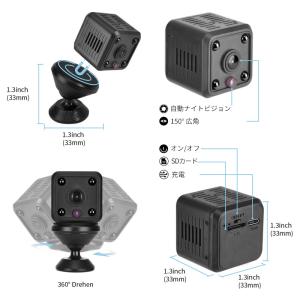 小型防犯カメラ 隠しカメラ スマホ連動 108...の詳細画像4