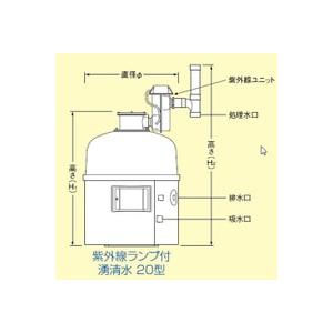 石垣 湧清水 IW-U20-2型 紫外線ランプ付の詳細画像1