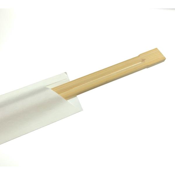 割り箸　竹箸21cm 双生 箸袋　ハカマ　白無地 袋入り 1,000膳　日本国内ロボット加工品 業務...