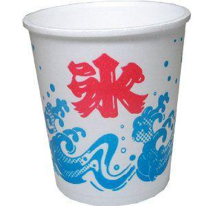 かき氷カップ　波　発泡容器 中 380ml 50個入り A-350　業務用　使い捨て