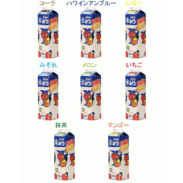 かき氷シロップ　氷みつ 1.8L ハニー　選べる8種 業務用