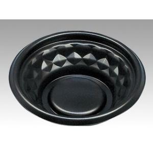 どんぶり容器　福丸丼 180 黒　本体フタセット 50枚