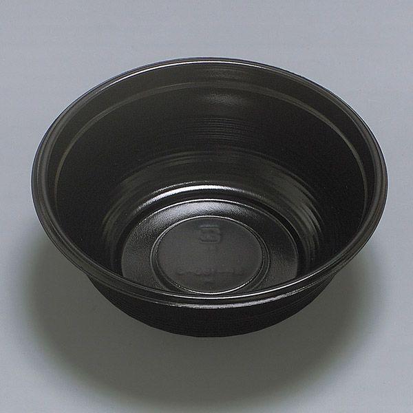 発泡 どんぶり容器 SP-180-3h 黒　本体 透明フタセット 50枚　レンジ対応　業務用　テイク...