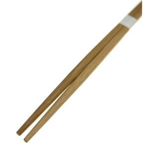 割り箸 すす(炭化)竹箸 角箸 24cm 白帯...の詳細画像2