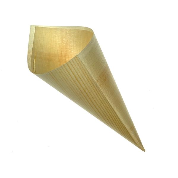 木製コーン型経木 H200 50枚 高200mm x 径80mm 業務用　テイクアウト 容器