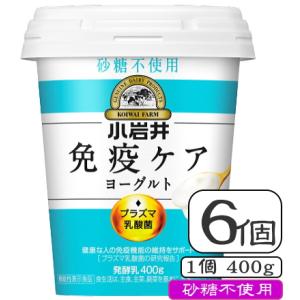 小岩井免疫ケアプラズマ乳酸菌ヨーグルト（砂糖不使用）容量400ｇ×【6個（１ケース）】