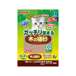 Petio ペティオ ガッチリ固まる木の猫砂 6L