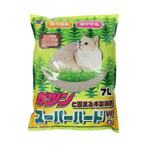 スーパーキャット ガツンと固まる木製猫砂 スーパーハードWD 7L