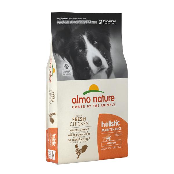 アルモネイチャー 犬 ホリスティックドライフード 中型犬用 チキン 12kg 総合栄養食
