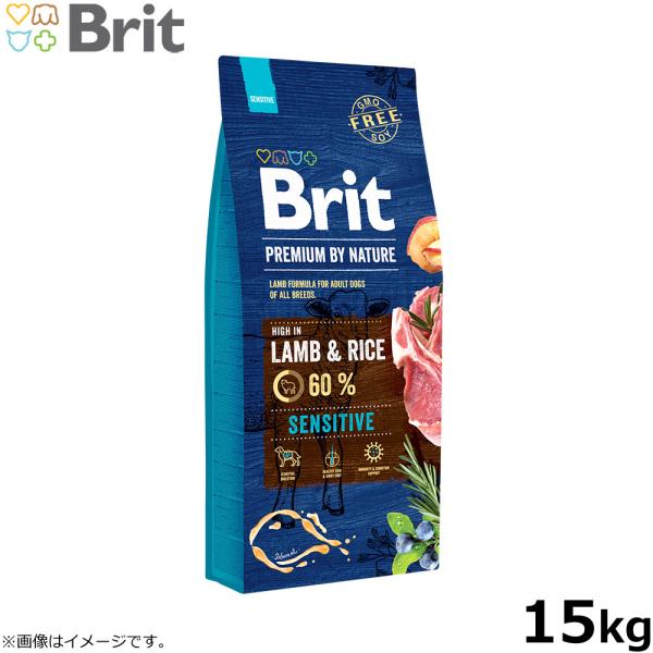 ブリット Brit プレミアムbyネイチャー センシティブ ラム 15kg 成犬用 胃腸の敏感な犬用...