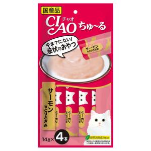 エントリーで+4倍！5月25日！チャオ CIAO ちゅ〜る サーモン＆とりささみ ちゅーる いなば 猫 おやつ 国産｜koji