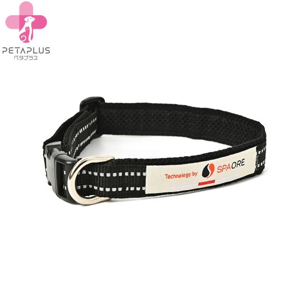 ペタプラス YORISOUカラー 犬用首輪 M ブラック スパオール テラクール 血行 疲労 健康サ...