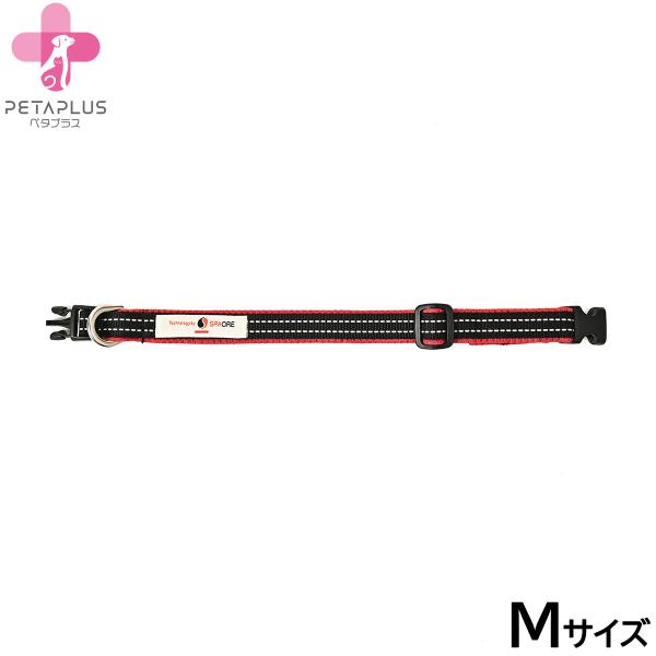 ペタプラス YORISOUカラー 犬用首輪 M レッド スパオール テラクール 血行 疲労 健康サポ...