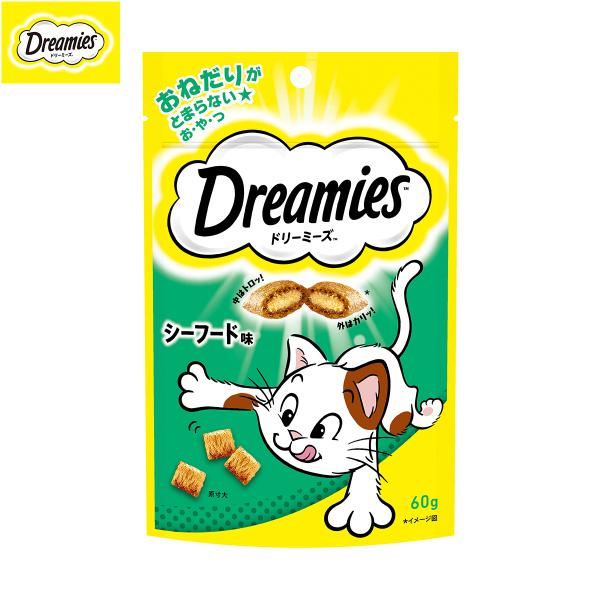 ドリーミーズ 猫用おやつ 成猫用 シーフード味 60g