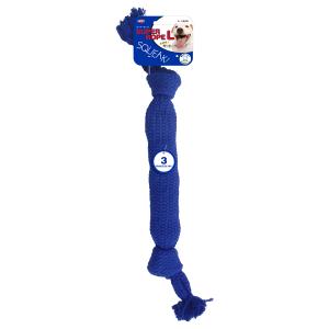 PLATZ スーパーロープ L ネイビー 犬 おもちゃ ロープ 噛む デンタルトイ 音が鳴る 中型犬 大型犬｜koji