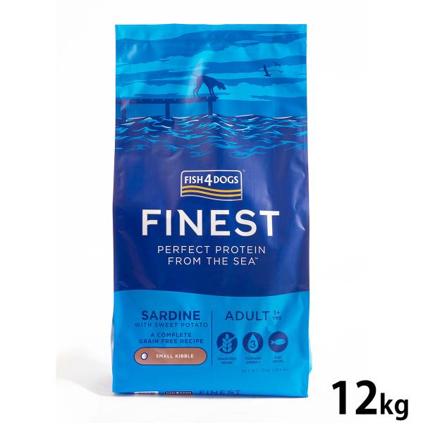 フィッシュ4ドッグ ドッグフード ファイネスト サーディン 12kg 無添加 ドッグフード 成犬用 ...