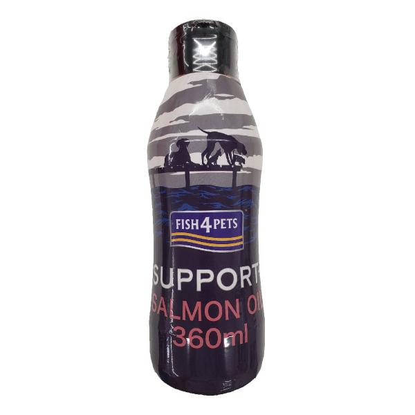 フィッシュ4ドッグ サーモンオイル ボトル 360ml無添加 サプリメント 手作り食材 魚油