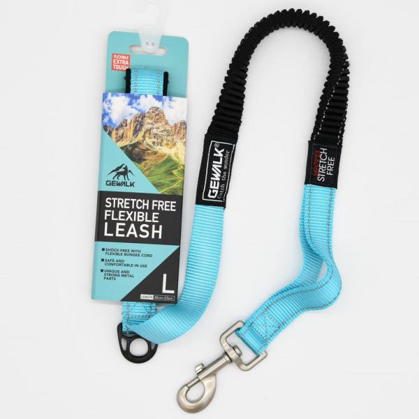 ジウォーク GEWALK ストレッチフリー 85 フレキシブルリーシュ リード L号 シーブルー