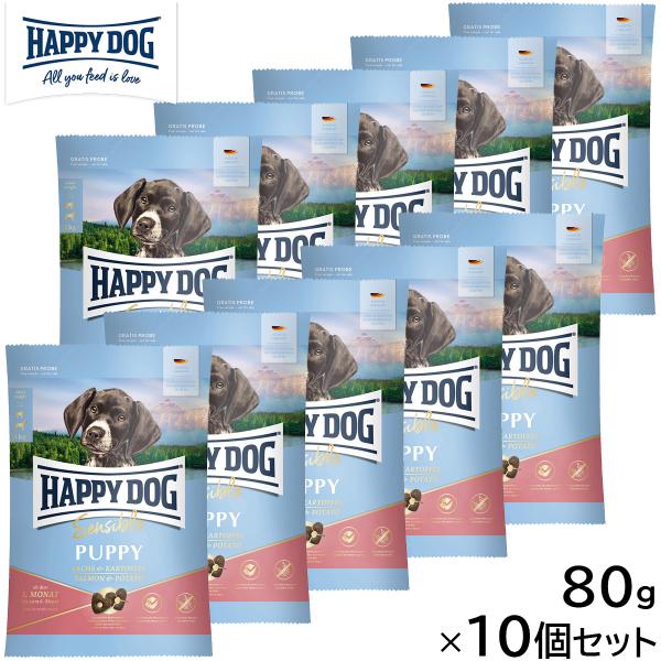 HAPPY DOG ハッピードッグ ドッグフード ヤング センシブル パピー サーモン＆ポテト 80...