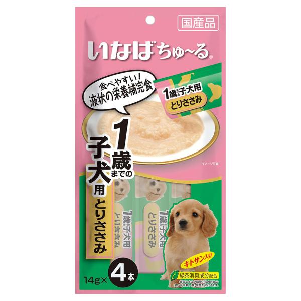 いなば ちゅ〜る 1歳までの子犬用 とりささみ ちゅーる 犬 おやつ 国産 幼犬 子犬