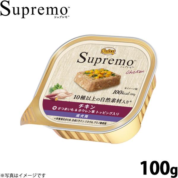 ニュートロ シュプレモ ドッグフード ウェットフード チキン 成犬用 100g 無添加 ナチュラル ...