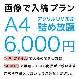 アクリル印刷　詰め放題 　6000円　画像で入稿プラン