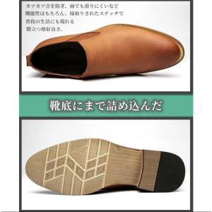 革靴 スリッポン ビジネスシューズ メンズ シ...の詳細画像2
