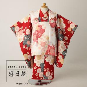七五三 3歳 着物 レンタル 753 被布 女の子 子供 3...