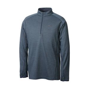 MILLET ミレー キャスター ウール ジップ ロングスリーブ DARK GREY MIV01443