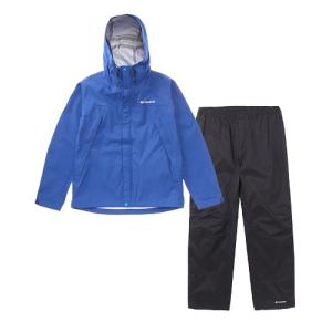 Columbia 青色 レインスーツ(上下セット) 蒸れないColumbia ジュニア用レインスーツ(上下セット) 青/黒 Lサイズ