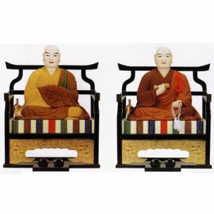 寺院用 仏像 興教・弘法大師 極彩色 割寸1尺 30cm｜kokadou