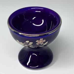 仏器 仏飯器 サライ ルリ色 銀襴さくら 日本...の詳細画像1