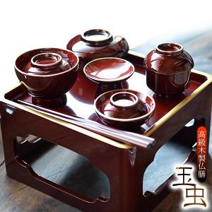 会津塗仏膳椀 金虫喰 7.0号 <メーカーお取り寄せ品> : 創業文政五年