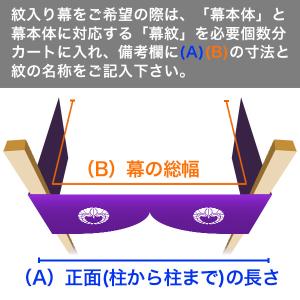 白幕(定型) 三間×小巾四巾 本麻小巾五郎丸 ...の詳細画像4