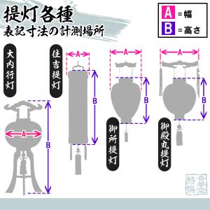 盆提灯手持ち提灯 こんばん丸 棒付 高さ27c...の詳細画像3